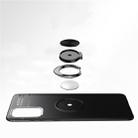 For Galaxy S20+ Metal Ring Holder 360 Degree Rotating TPU Case(Black+Black) - 5