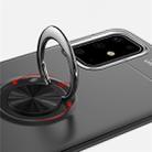 For Galaxy S20+ Metal Ring Holder 360 Degree Rotating TPU Case(Black+Red) - 4