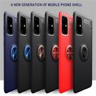 For Galaxy S20+ Metal Ring Holder 360 Degree Rotating TPU Case(Black+Red) - 8