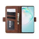 For Galaxy A91 / M80s / S10 Lite Dual-side Magnetic Buckle Horizontal Flip Leather Case with Holder & Card Slots & Wallet(Brown) - 10