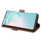 For Galaxy A91 / M80s / S10 Lite Dual-side Magnetic Buckle Horizontal Flip Leather Case with Holder & Card Slots & Wallet(Brown) - 11