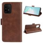 For Galaxy A91 / M80s / S10 Lite Dual-side Magnetic Buckle Horizontal Flip Leather Case with Holder & Card Slots & Wallet(Brown) - 12