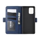For Galaxy A91 / M80s / S10 Lite Dual-side Magnetic Buckle Horizontal Flip Leather Case with Holder & Card Slots & Wallet(Dark Blue) - 9