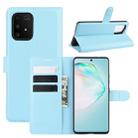 For Galaxy A91 / M80s / S10 Lite  Litchi Texture Horizontal Flip Protective Case with Holder & Card Slots & Wallet(Blue) - 1