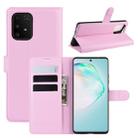 For Galaxy A91 / M80s / S10 Lite  Litchi Texture Horizontal Flip Protective Case with Holder & Card Slots & Wallet(Pink) - 1