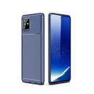 For Galaxy A81 / M60s Carbon Fiber Texture Shockproof TPU Case(Blue) - 1