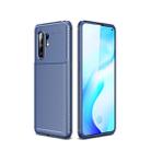 For Vivo X30 Pro Carbon Fiber Texture Shockproof TPU Case(Blue) - 1