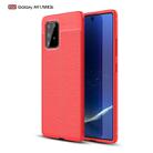 For Galaxy A91 / M80s Litchi Texture TPU Shockproof Case(Red) - 1