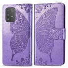 For Galaxy S10 Lite / A91 / M80s Butterfly Love Flowers Embossing Horizontal Flip Leather Case with Holder & Card Slots & Wallet & Lanyard(Light Purple) - 1