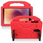 For Samsung Galaxy Tab A 8.0 (2017) EVA Shockproof Protective Case with Thumb Holder(Red) - 1