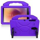 For Samsung Galaxy Tab A 8.0 (2017) EVA Shockproof Protective Case with Thumb Holder(Purple) - 1