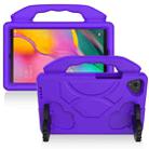 For Samsung Galaxy Tab A 8.0 (2019) / T290 EVA Shockproof Protective Case with Thumb Holder(Purple) - 1