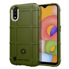 For Galaxy A01 Full Coverage Shockproof TPU Case(Army Green) - 1