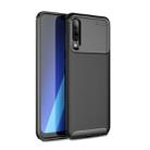 For OPPO RENO 3  Carbon Fiber Texture Shockproof TPU Case(Black) - 1