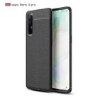 For OPPO Reno 3 Pro Litchi Texture TPU Shockproof Case(Black) - 1