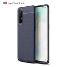 For OPPO Reno 3 Pro Litchi Texture TPU Shockproof Case(Navy Blue) - 1