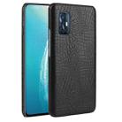 For Vivo V17 India Shockproof Crocodile Texture PC + PU Case(Black) - 1