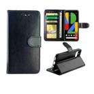 For Google Pixel4 Crazy Horse Texture Leather Horizontal Flip Protective Case with Holder & Card Slots & Wallet & Photo Frame(Black) - 1