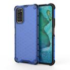 For Galaxy S20+ Shockproof Honeycomb PC + TPU Case(Blue) - 1