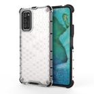 For Galaxy S20+ Shockproof Honeycomb PC + TPU Case(White) - 1