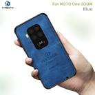 For Motorola One Zoom / One Pro PINWUYO Zun Series PC + TPU + Skin Waterproof And Anti-fall All-inclusive Protective Shell(Blue) - 1