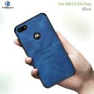 For  Motorola Moto E6 Play PINWUYO Zun Series PC + TPU + Skin Waterproof And Anti-fall All-inclusive Protective Shell(Blue) - 1