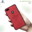 For  Motorola Moto E6 Play PINWUYO Zun Series PC + TPU + Skin Waterproof And Anti-fall All-inclusive Protective Shell(Red) - 1