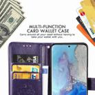 For Galaxy S20 Four-leaf Clasp Embossed Buckle Flip Leather Case with Lanyard & Card Slot & Wallet & Holder(Black) - 4