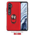 For Xiaomi Mi Note10 Pro / Note10 360 Rotary Multifunctional Stent PC+TPU Case with Magnetic Invisible Holder(Red) - 1