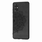 For Galaxy S20+ Mandala Embossed Cloth Cover PC + TPU Mobile Phone Case with Magnetic Function and Hand Strap(Black) - 8