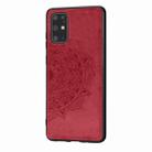 For Galaxy S20+ Mandala Embossed Cloth Cover PC + TPU Mobile Phone Case with Magnetic Function and Hand Strap(Red) - 8