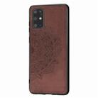 For Galaxy S20+ Mandala Embossed Cloth Cover PC + TPU Mobile Phone Case with Magnetic Function and Hand Strap(Brown) - 8