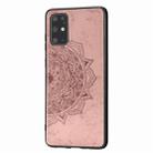 For Galaxy S20+ Mandala Embossed Cloth Cover PC + TPU Mobile Phone Case with Magnetic Function and Hand Strap(Rose Gold) - 8