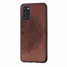 For Galaxy S20 Mandala Embossed Cloth Cover PC + TPU Mobile Phone Case with Magnetic Function and Hand Strap(Brown) - 7
