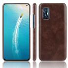 For Vivo V17 India Shockproof Litchi Texture PC + PU Case(Brown) - 1