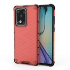 For Huawei P40 Shockproof Honeycomb PC + TPU Case(Red) - 1