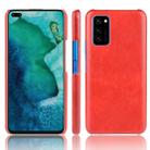 For Huawei Honor V30 Shockproof Litchi Texture PC + PU Case(Red) - 1