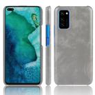 For Huawei Honor V30 Shockproof Litchi Texture PC + PU Case(Gray) - 1