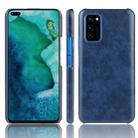 For Huawei Honor V30 Shockproof Litchi Texture PC + PU Case(Blue) - 1