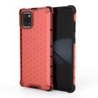 For Galaxy Note10 Lite  Shockproof Honeycomb PC + TPU Case(Red) - 1