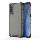 For OPPO Reno 3 Pro  Shockproof Honeycomb PC + TPU Case(Grey) - 1