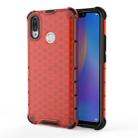 For Huawei Nova 3i  Shockproof Honeycomb PC + TPU Case(Red) - 1