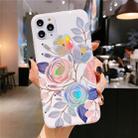 For iPhone 11 Pro Colorful Laser Flower Series IMD TPU Mobile Phone Case(Begonia Flowers KL2) - 1