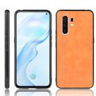 For Vivo X30 Pro Shockproof Sewing Cow Pattern Skin PC + PU + TPU Case(Orange) - 1