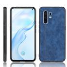 For Vivo X30 Pro Shockproof Sewing Cow Pattern Skin PC + PU + TPU Case(Blue) - 1