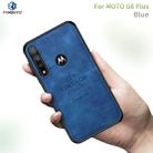 For MOTO G8 Plus PINWUYO Zun Series PC + TPU + Skin Waterproof And Anti-fall All-inclusive Protective Shell(Blue) - 1