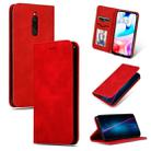 For Xiaomi Redmi 8 Retro Skin Feel Business Magnetic Horizontal Flip Leather Case(Red) - 1
