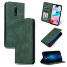For Xiaomi Redmi 8 Retro Skin Feel Business Magnetic Horizontal Flip Leather Case(Army Green) - 1