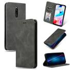 For Xiaomi Redmi 8A Retro Skin Feel Business Magnetic Horizontal Flip Leather Case(Dark Grey) - 1