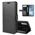 For Oppo Reno3 5G R64 Texture Single Horizontal Flip Protective Case with Holder & Card Slots & Wallet& Photo Frame(Black) - 1